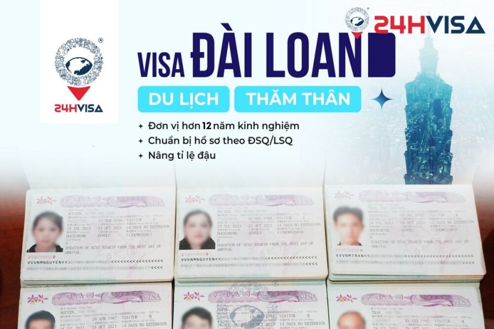24H Visa đã và đang xử lý nhiều trường hợp cần xin Visa Đài Loan gấp khó