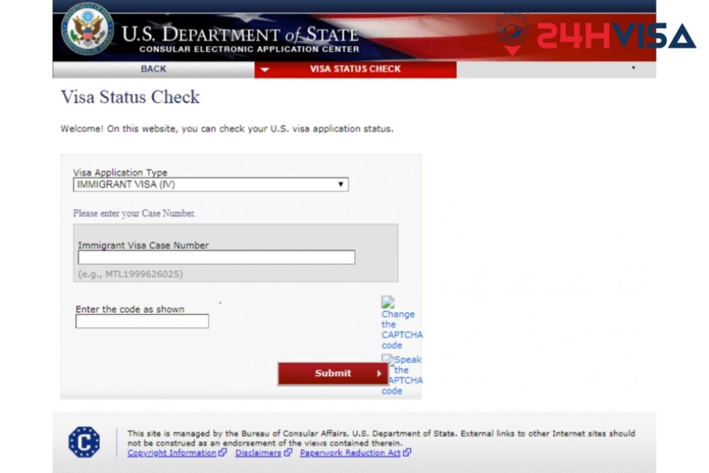 Truy cập vào https://ceac.state.gov/ceac/ để kiểm tra tình trạng Visa Mỹ
