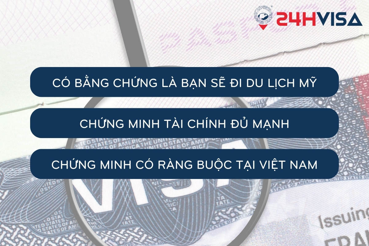 3 điều kiện cơ bản khi xin Visa Mỹ diện du lịch