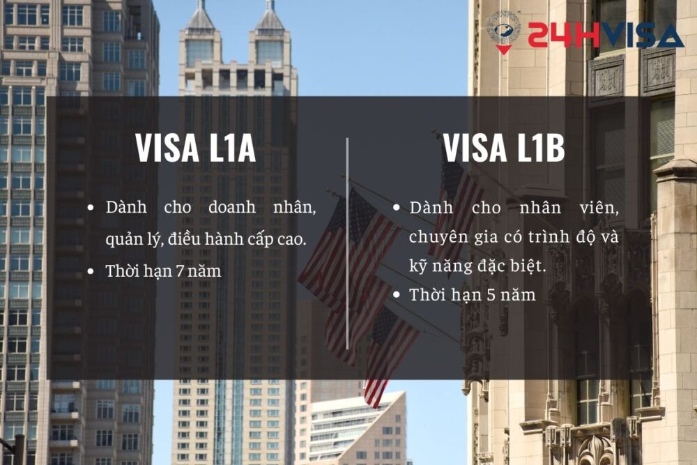 Visa L1 được chia làm 2 diện A và B