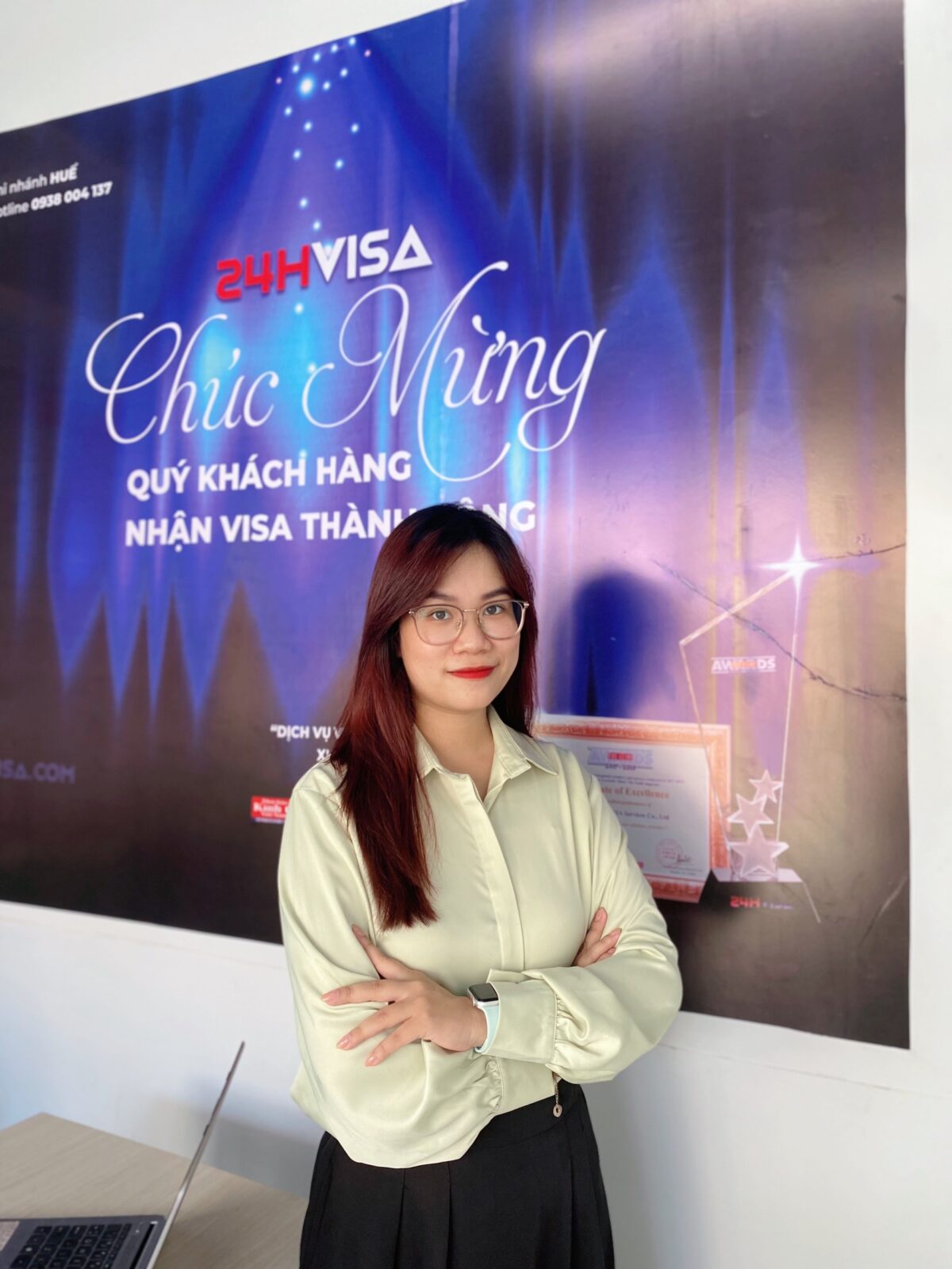 Võ Trịnh Thị Hoàng Ly - Trưởng văn phòng đại diện chi nhánh Huế của 24H Visa