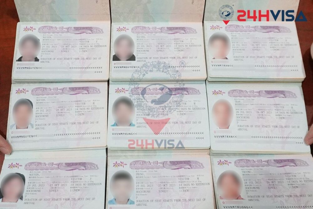 Thời gian nhận kết quả xin Visa trung bình 5 ngày làm việc