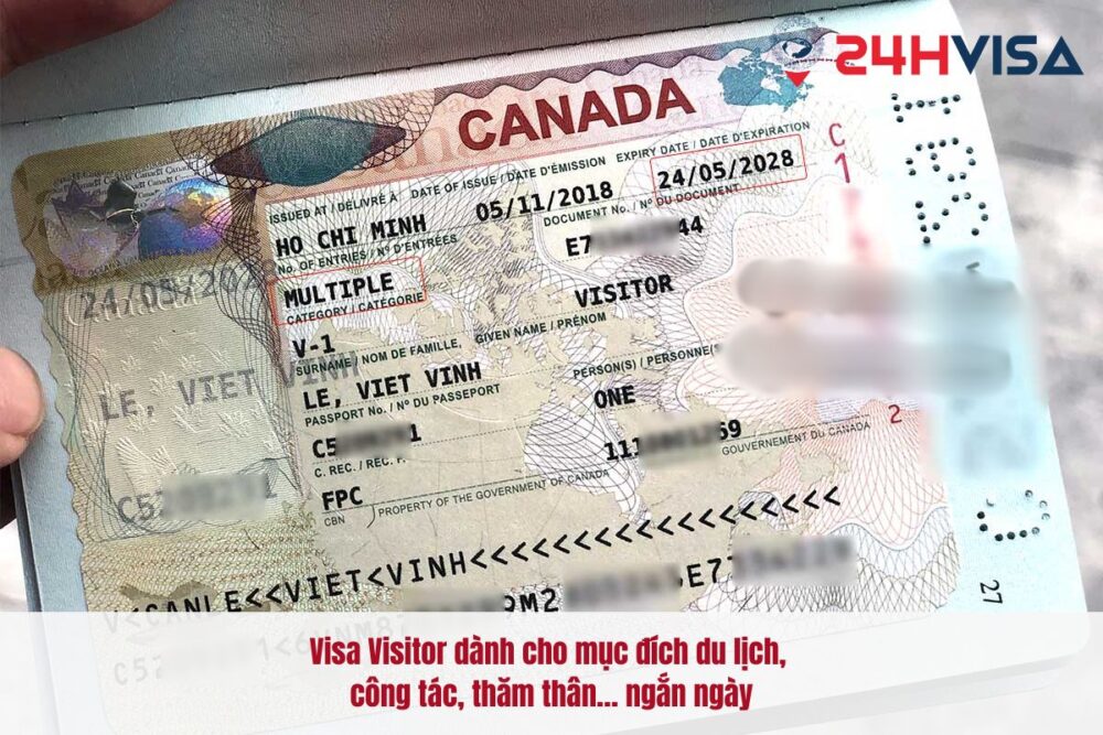 Visa Visitor dành cho mục đích du lịch, công tác, thăm thân… ngắn ngày