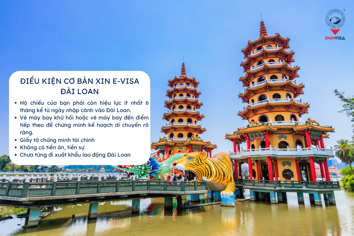 Điều kiện cơ bản để làm Visa online đi Đài Loan