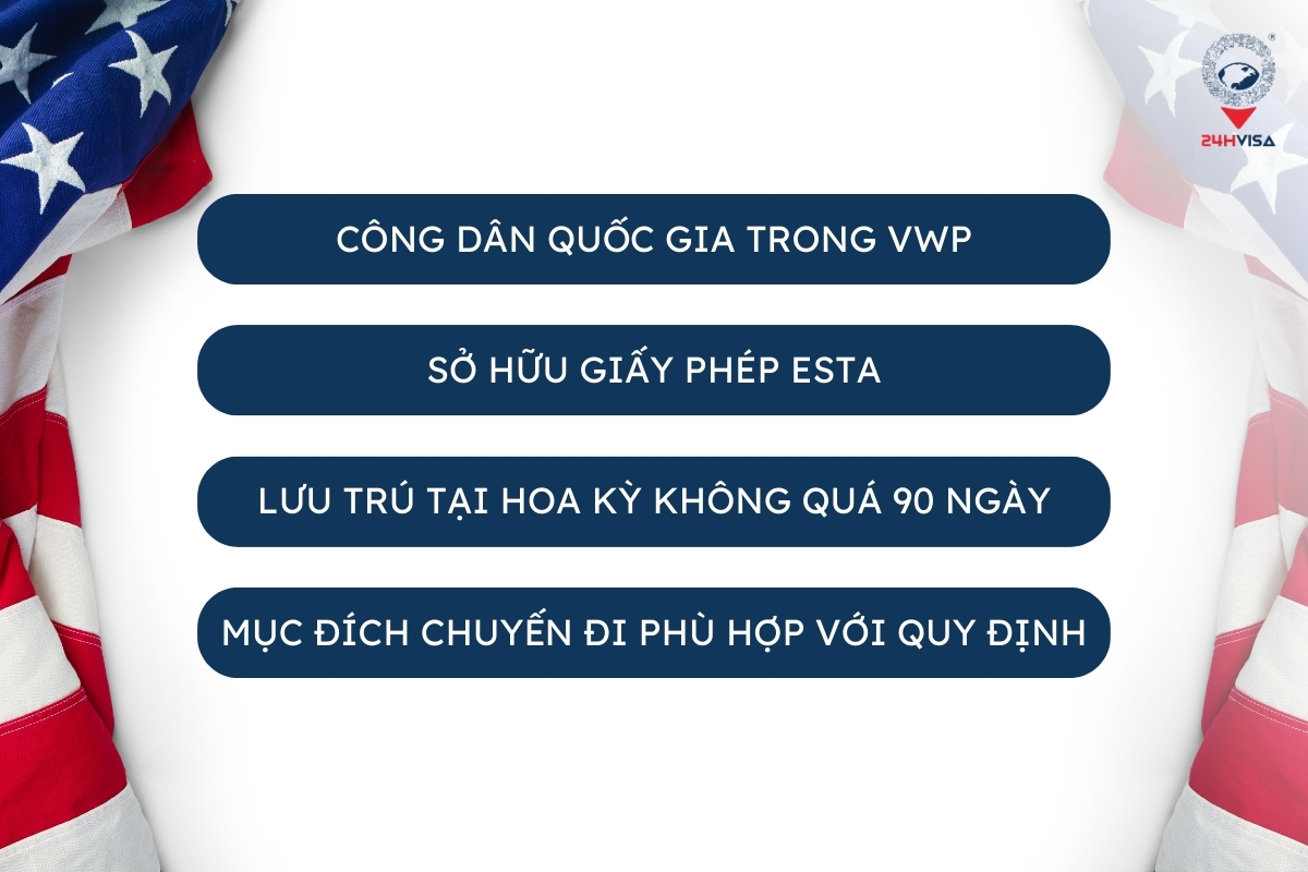 Điều kiện để tham gia chương trình VWP