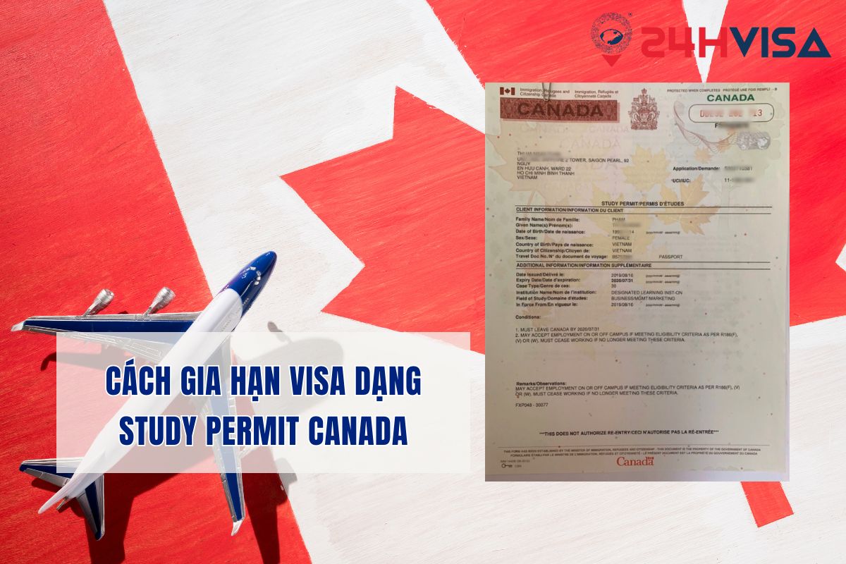 Cách gia hạn Visa dạng Study Permit Canada