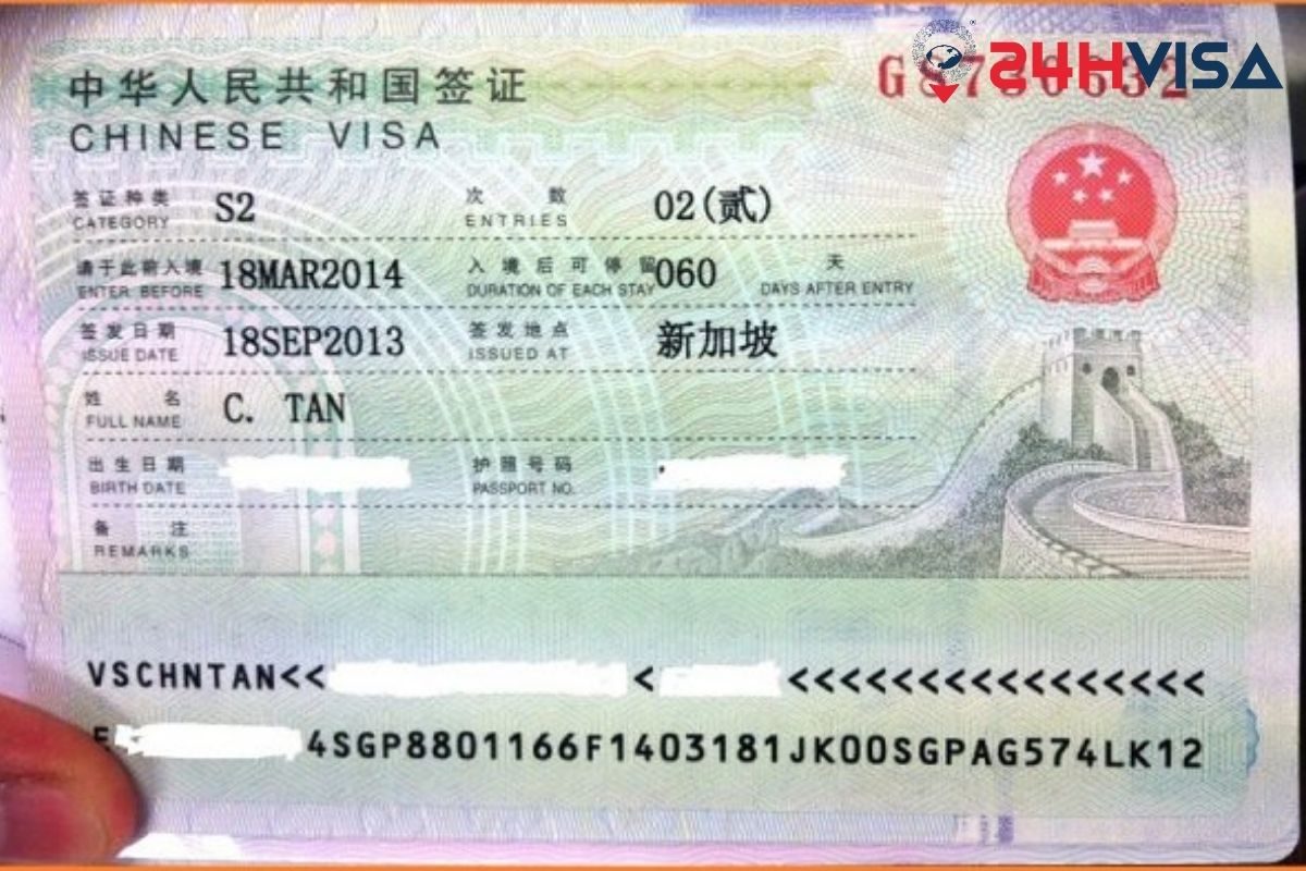 Visa S2 - Visa kết hôn Trung Quốc