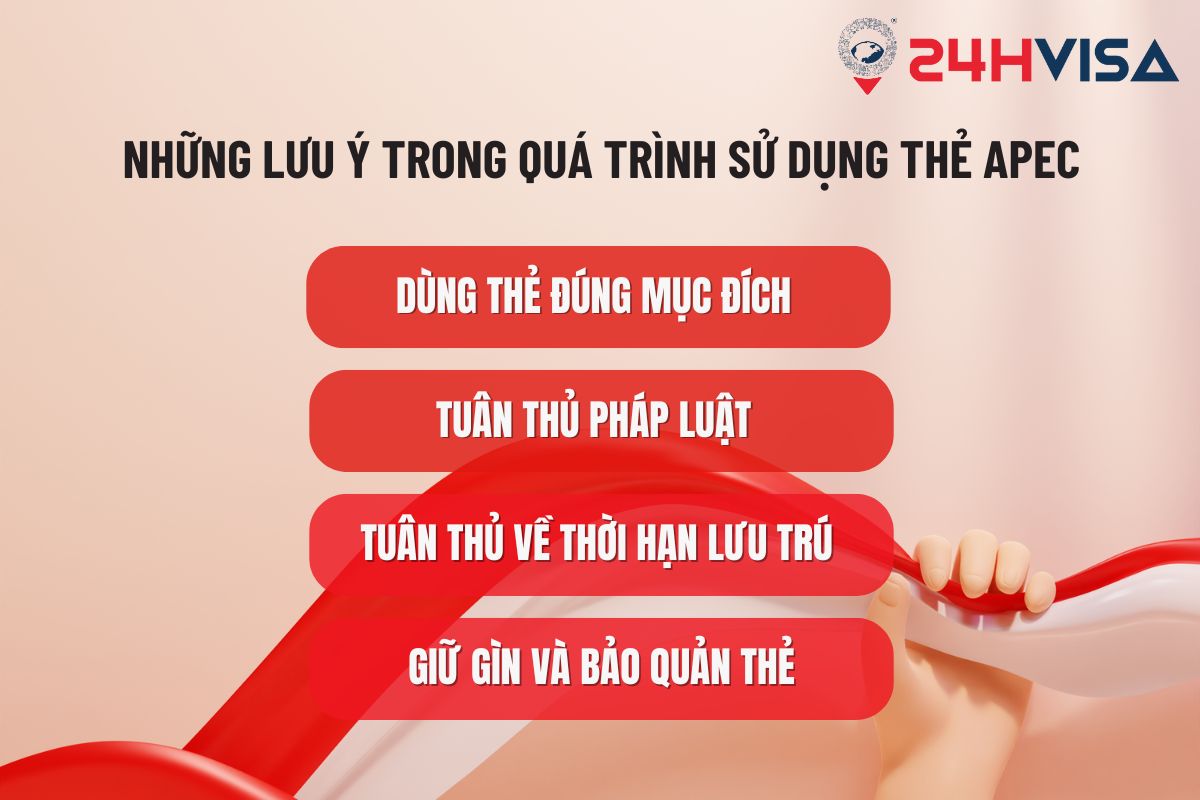 Cần tuân thủ nghiêm ngặt các quy định sử dụng thẻ APEC