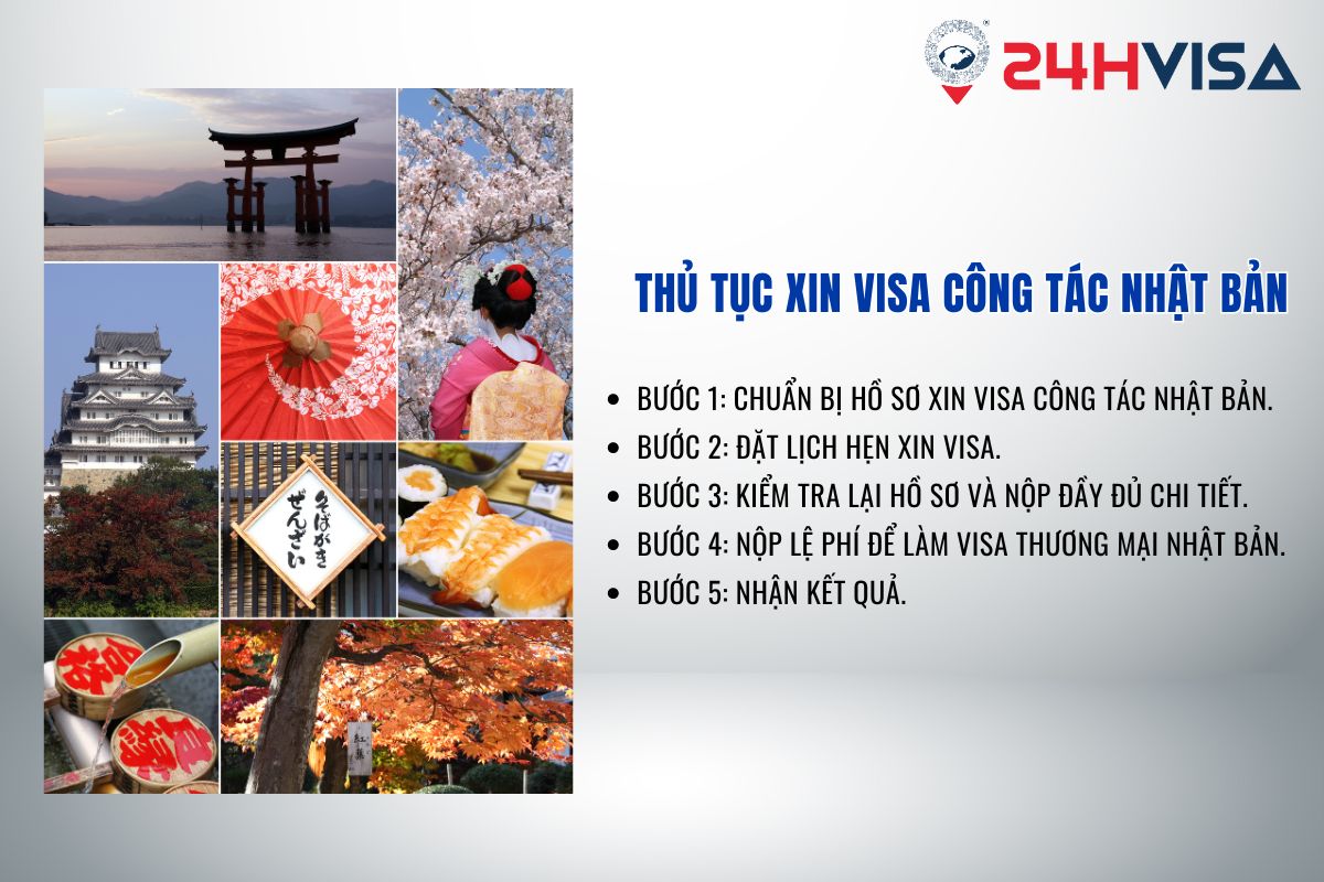 Thủ tục để xin Visa đi công tác Nhật Bản