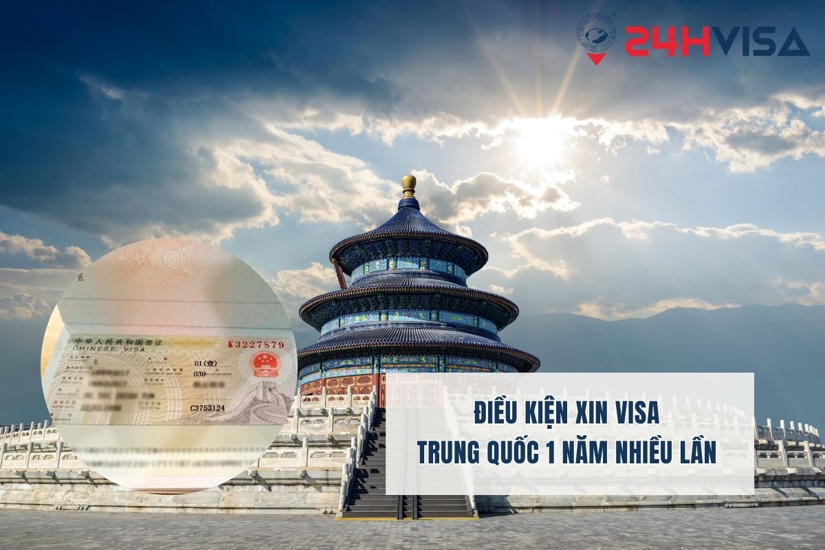 Đương đơn nhập cảnh nhiều lần bằng Visa 3 tháng và 6 tháng để xin cấp Thị thực Trung Quốc 1 năm