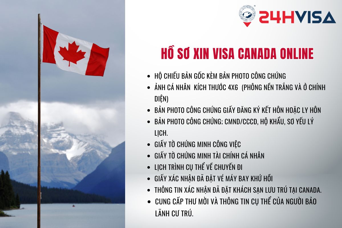 Hồ sơ xin Visa Canada Online cần gì?