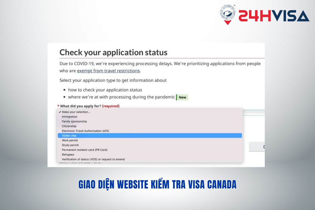 Hướng dẫn kiểm tra kết quả Visa Canada Online