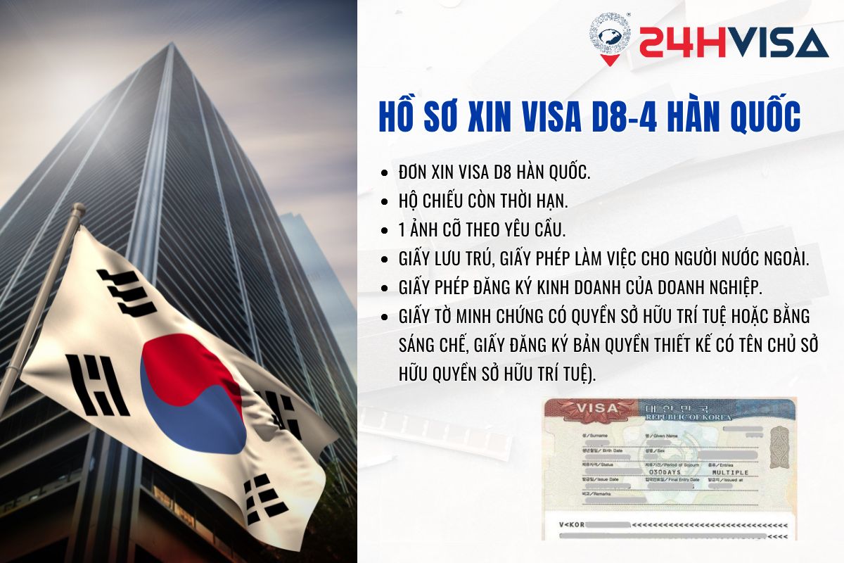 Giấy tờ để xin Visa D8-4