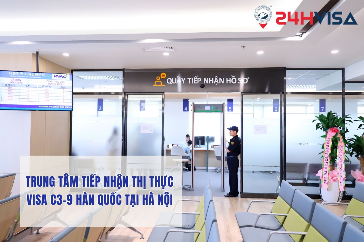 Trung tâm tiếp nhận Thị thực Visa C3-9 Hàn Quốc tại Hà Nội