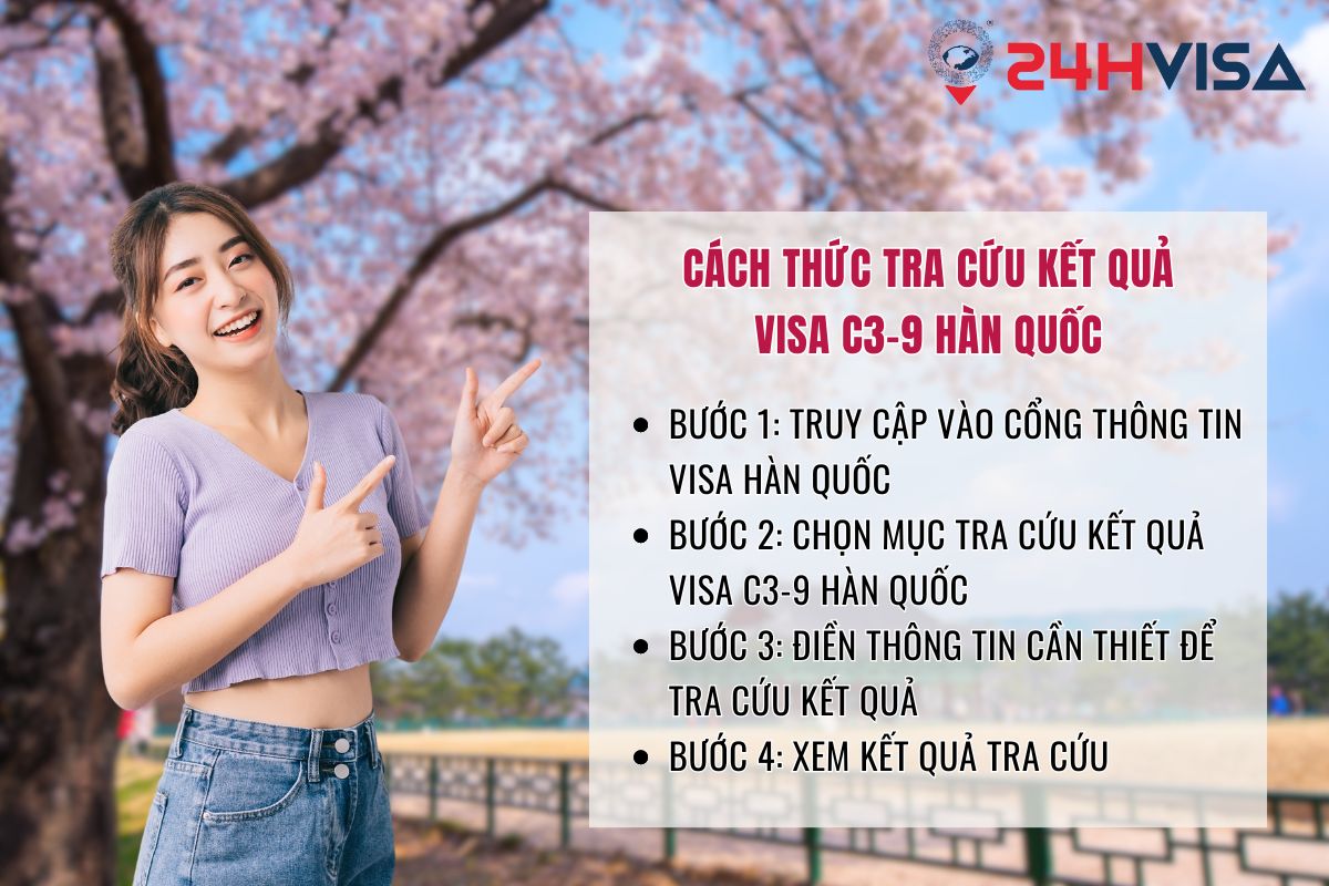 Cách thức tra cứu kết quả Visa C3-9 Hàn Quốc