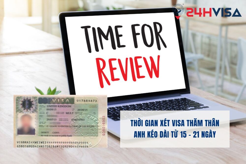 Thời gian xét Visa thăm thân Anh kéo dài từ 15 - 21 ngày