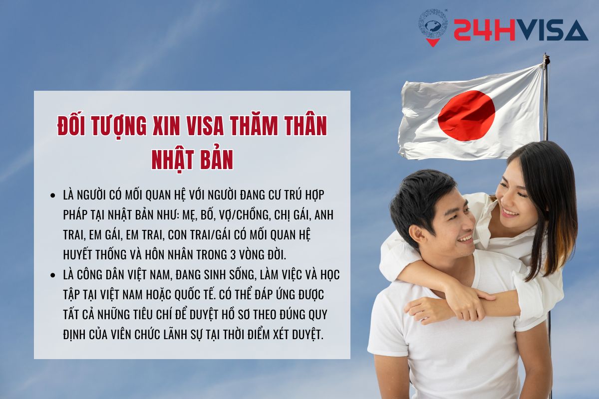 Đối tượng xin Visa thăm thân tại Nhật