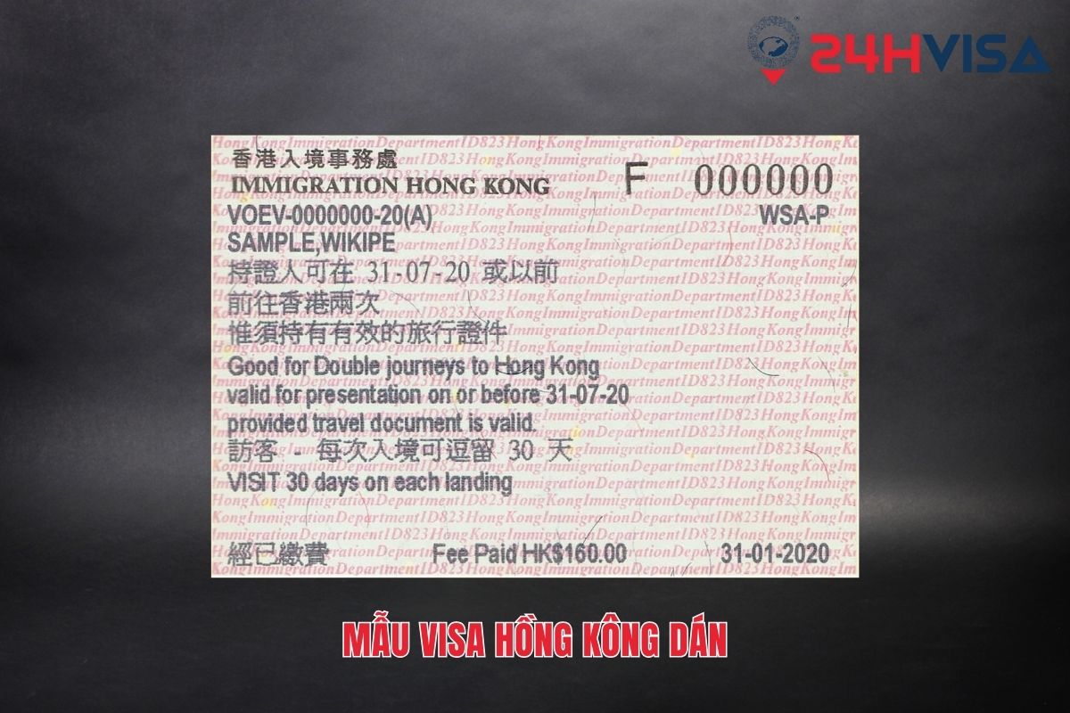 E-Visa Hồng Kông được cấp dưới dạng tài liệu PDF có mã Qr để xác minh