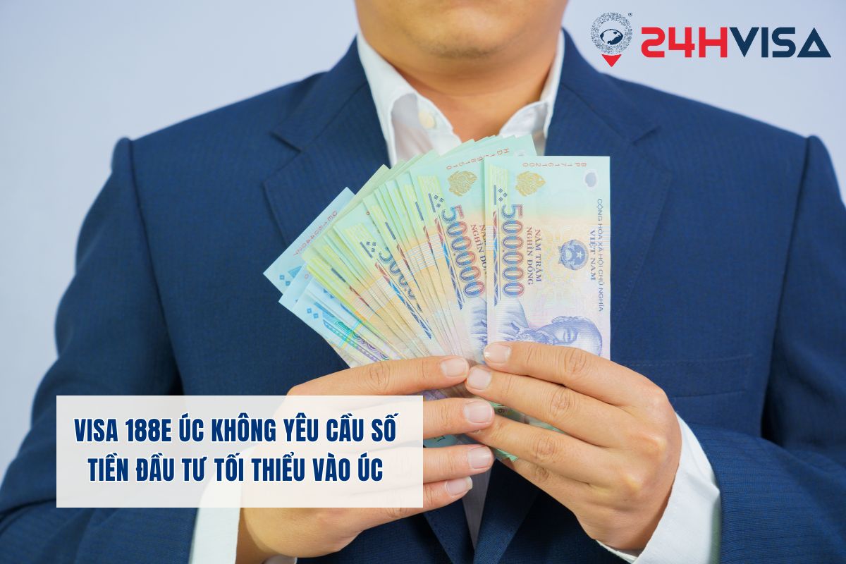 Visa Úc 188E không yêu cầu số tiền đầu tư tối thiểu vào Úc