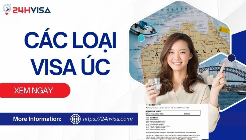 các loại visa úc