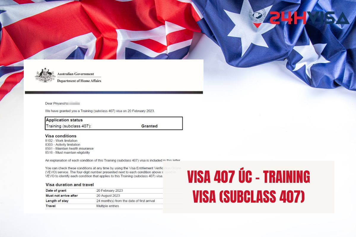 Visa 407 Úc còn được gọi là "Training Visa" (Subclass 407)