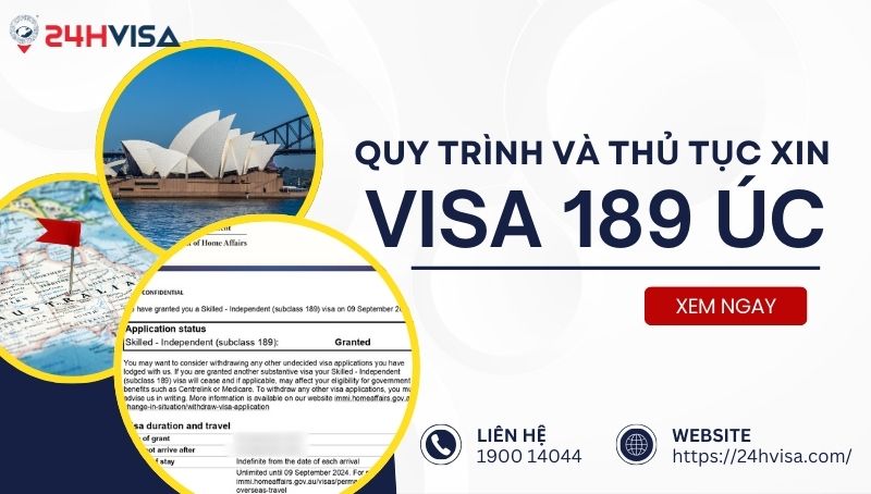 Quy trình và thủ tục xin Visa 189 Úc chi tiết