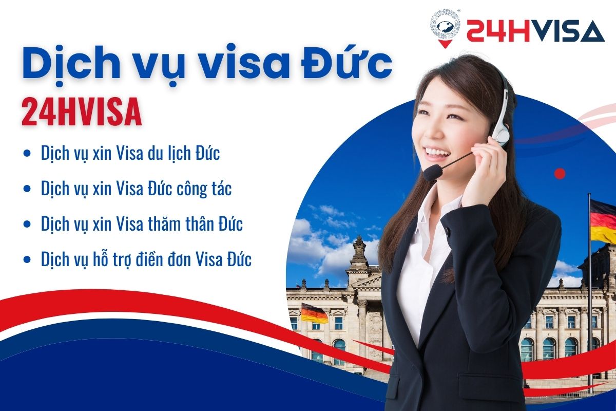 24H Visa cung cấp đa dạng dịch vụ Visa Đức