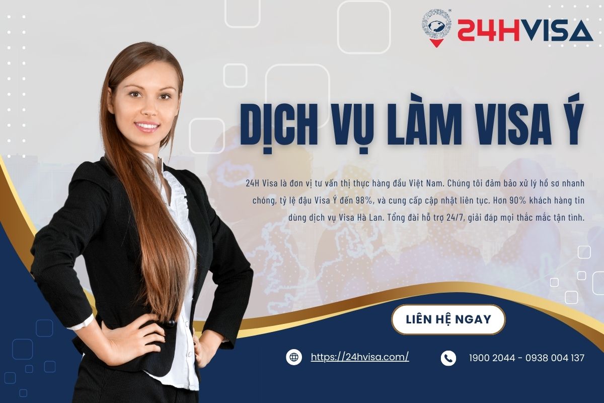 Dịch vụ làm Visa Ý của 24H Visa uy tín và chất lượng hàng đầu Việt Nam