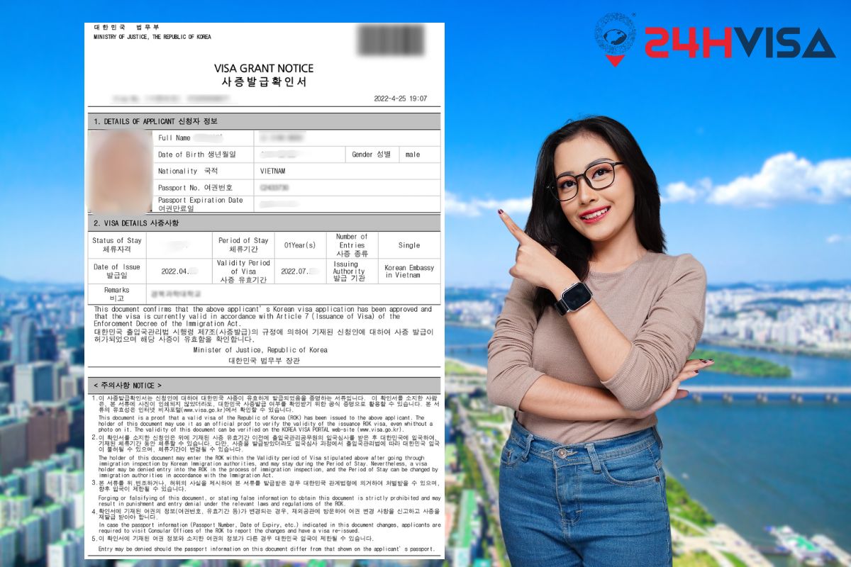 Xin Visa du lịch Hàn Quốc