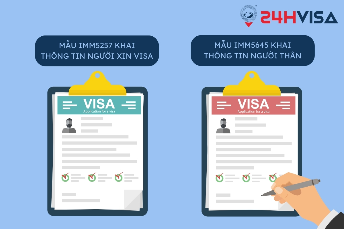 2 loại mẫu đơn xin Visa Canada