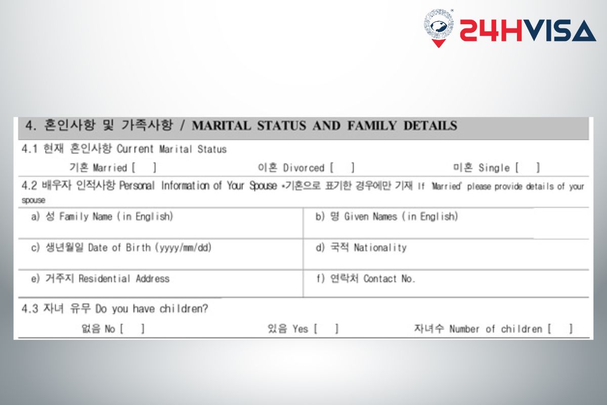 Mục Marital Status Family Details