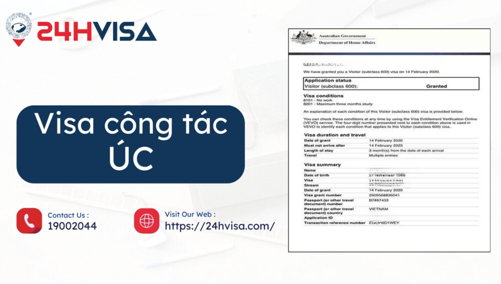 xin Visa công tác Úc