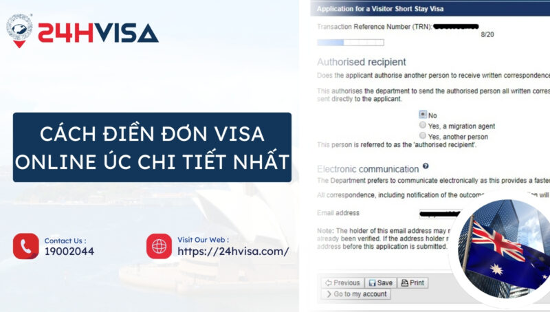 hướng dẫn cách xin Visa Úc online chi tiết nhất